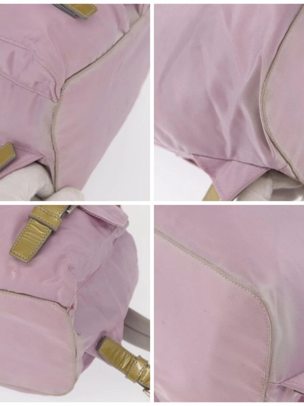 PRADA Backpack Nylon Pink Silver Auth 163327A - Picture 16 of 16